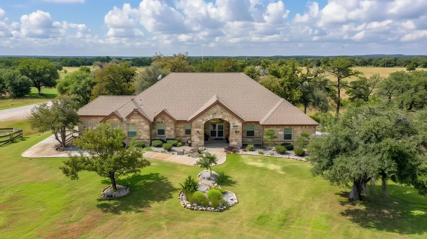 central texas home on acreage lot