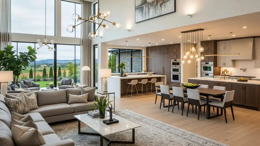 Interior of a luxury home in Smithville, showcasing spacious layouts and modern amenities